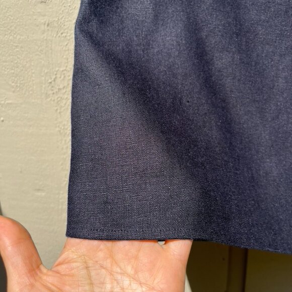 Reformation Black Linen A-Line Skirt - Size 10 - Picture 3 of 9